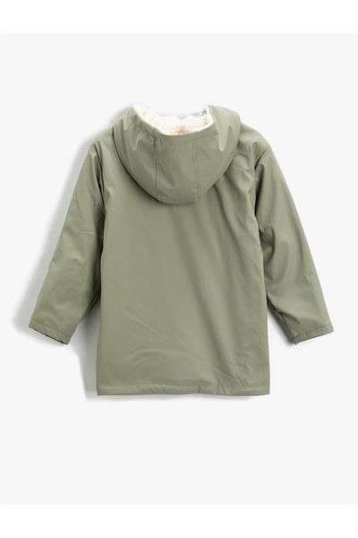 Koton Girl's Waterproof Hooded Coat 3wkg00020aw