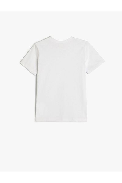 Koton Tricou de bază din bumbac cu mânecă scurtă