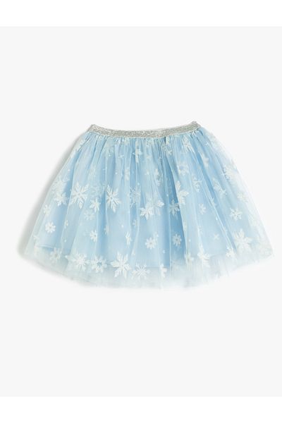 Koton Fustă Tutu Talie elastică cu model fulgi de nea