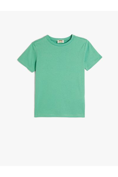 Koton Tricou de bază din bumbac cu mânecă scurtă