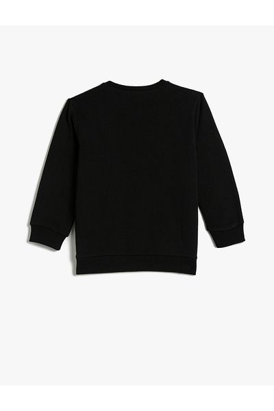 Koton Printed Sweatshirt Licensed Raised Long Sleeve Crew Neck Printed Cotton