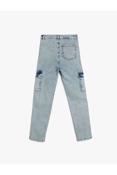 Koton Denim Trousers Cotton with Flap Pocket Detail - Slim Jean