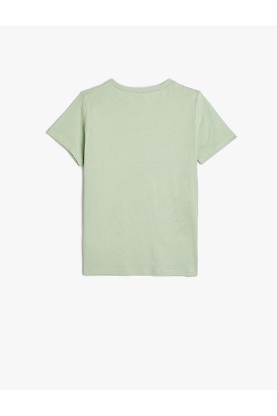 Koton T-Shirt Short Sleeve Crew Neck Surf Printed Cotton