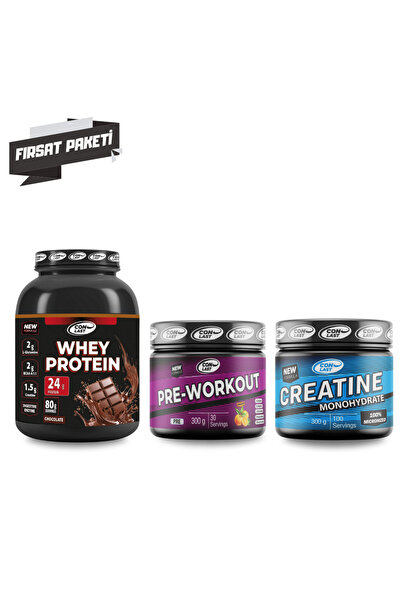 Conlast Whey Protein Çikolatalı 2000g/pre-workout 300g/creatine 300g
