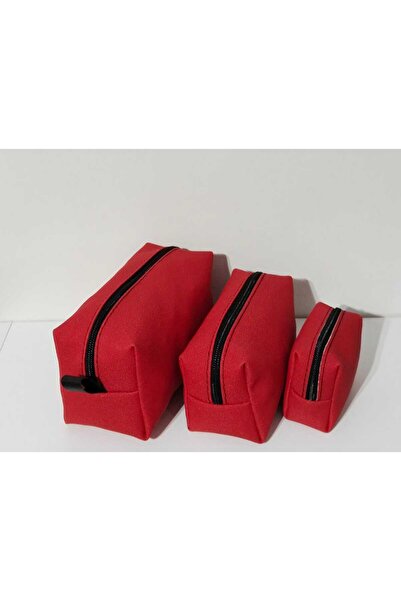 atter Несесер за гримове Матрьошка от 3 части (розов)