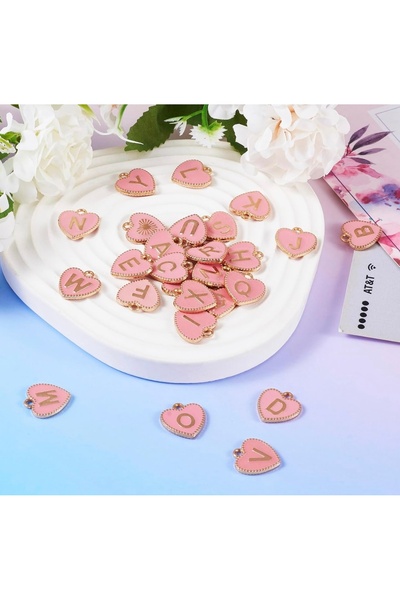 arredamento G Harfi Kalpli Termos Uyumlu Pembe Charm Aksesuar Sallantılı Süs