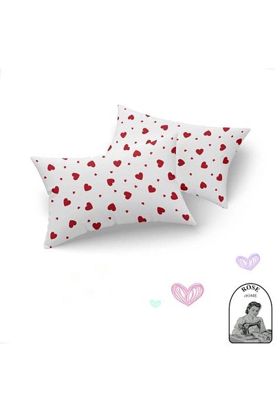 Home Heart Pillow Case 2 Pieces (50X70)