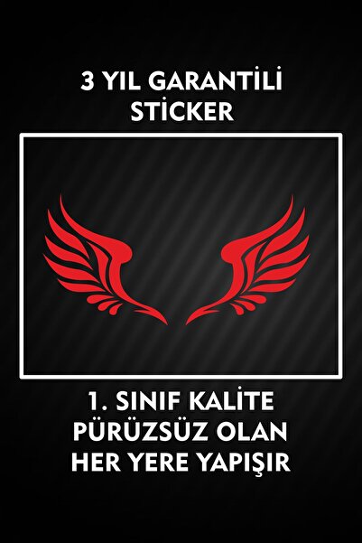 3M Melek Kanadı Sticker / Etiket / Araç Sticker / Araba Sticker