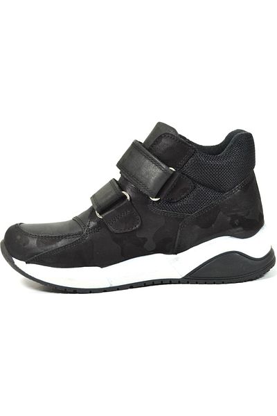 PİNKY PİNKY Pinky Pinky 304 Γνήσιο Δερμάτινο Μαύρο Ορθοπεδικό Velcro Boy's Boots