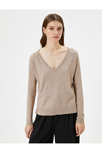 Koton Triko Boğazlı Kazak Uzun Kollu Basic