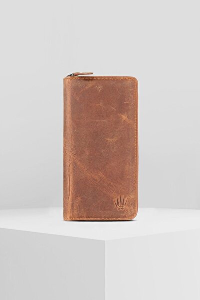 WATCHOFROYAL Leon Crazy Tan Phone Wallet