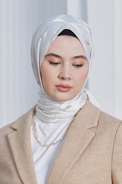 Loryan Scarf Jacquard Shawl - Cupra Flausch Jacquard Shawl 4290