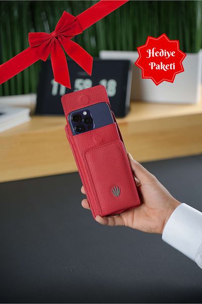 WATCHOFROYAL Luisa Red Phone Bag with Strap