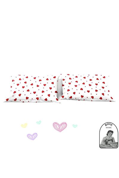 Home Heart Pillow Case 2 Pieces (50X70)