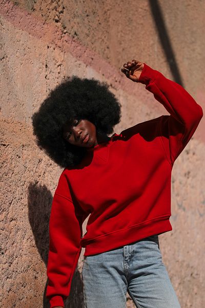 Whish Hanorac oversize Bonita Rosso