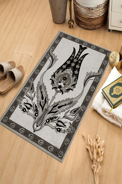 Viyana Home Digital Printed Non-Slip Base Washable Dowry Gift Prayer Mat Prayer Rug