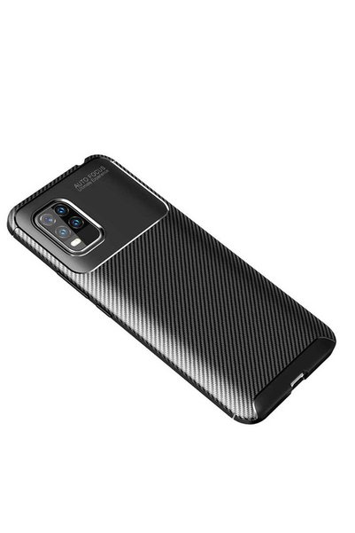 Generic Brand Xiaomi Mi 10 Lite Case Carbon Look Durable Premium Black Soft Silicone Case