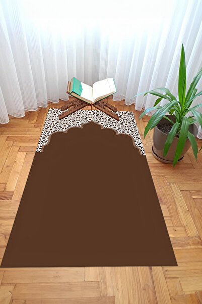 Viyana Home قاعدة سجادة صلاة مطبوعة رقمية غير قابلة للانزلاق وقابلة للغسل