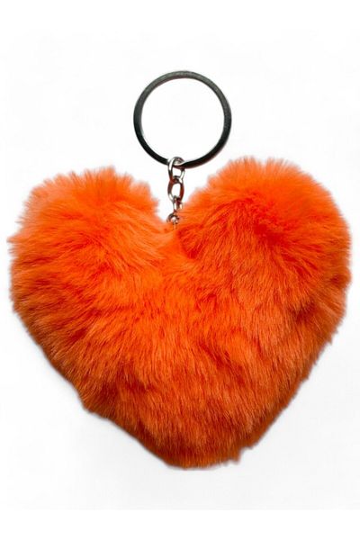 GALATA GIFT Breloc inimă de pluș, pufos, moale, breloc cadou pentru iubita, accesoriu ornament pentru geantă