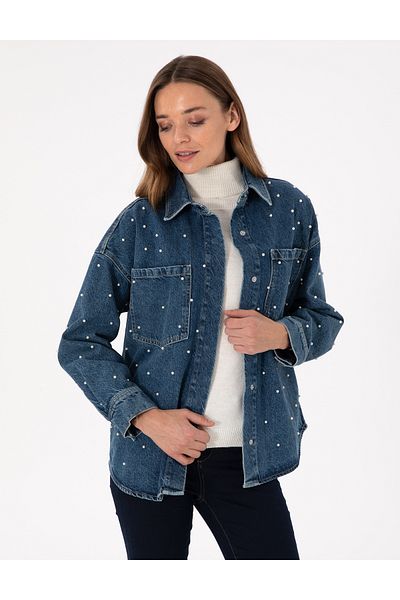 Pierre Cardin Indigo Comfort Fit Jean Jacket 50291400 -Vr028