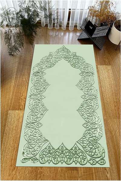 Viyana Home Digital Printed Non-Slip Base Washable Dowry Gift Prayer Mat Prayer Rug