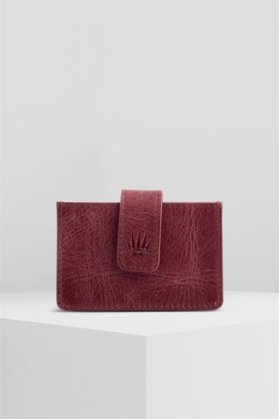 WATCHOFROYAL Norwich Crazy Bordo Suport pentru carduri