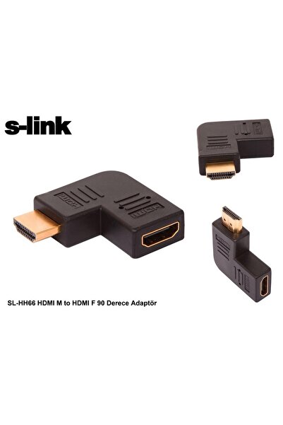 S-LINK Sl-hh66 Hdmı Erkek To Hdmı Dişi 90 Derece Yatay Çevirici