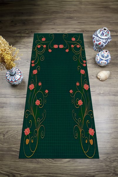 Viyana Home Digital Printed Non-Slip Base Washable Dowry Gift Prayer Mat Prayer Rug