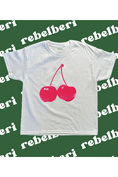 rebelberi Pembe Grunge Cireș Y2K Fairycore Bebeluș Tiçi - 100% Bumbac