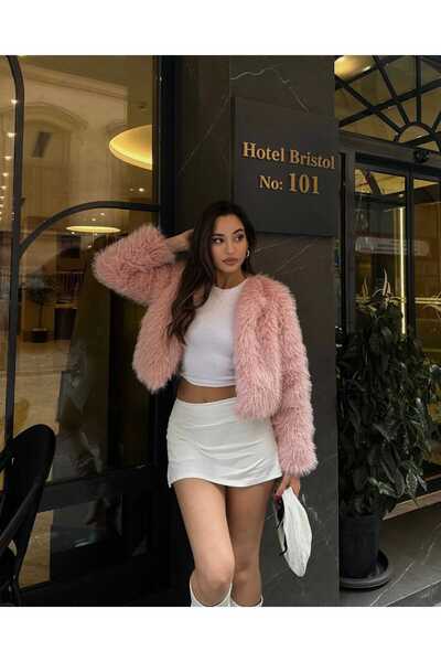 MODA DURAĞI Yakasiz Ithal Kaliteli Kürk