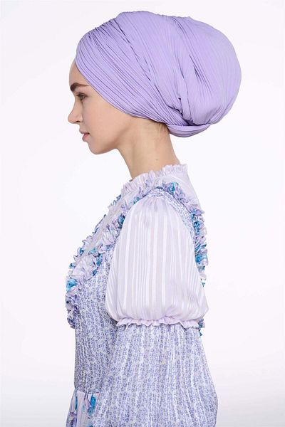miha Hicran Önal Lilac Cross Tie Bonnet