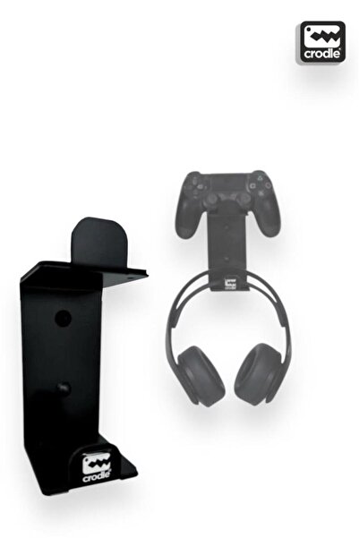 Crodle Duvara Monte Edilebilen Gaming Ps4 Ps5 Xbox Joystick Controller Tutucu Ve Kulaklık Standı