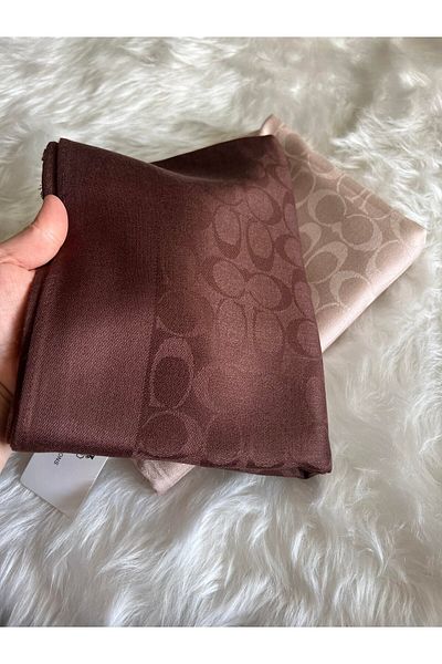 Webinay Home Premium Quality C Pattern Double Sided Cotton Cashmere Silk Shawl