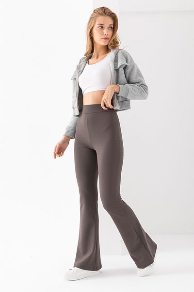 LEBRA Pantaloni de damă, afumati, cu talie înaltă, din lycra, cu talie înaltă