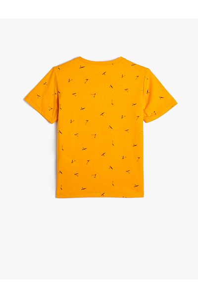 Koton T-Shirt Short Sleeve Scooter Graphic Printed Crew Neck Cotton