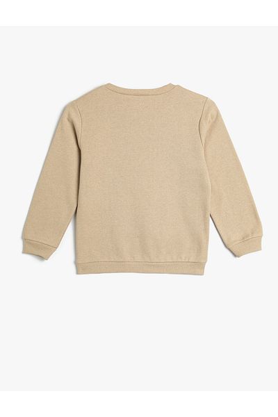 Koton Sweatshirt Tiger Printed Long Sleeve Crew Neck Ribbed