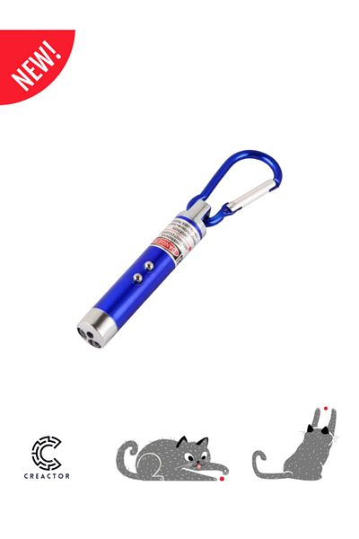 CREACTOR 2 Stage Cat Laser Toy Keychain - 1 Piece Kl