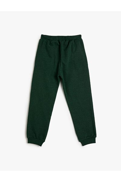 Koton Basic Jogger Sweatpants College Printed Tie Waist Pocket Ribbon