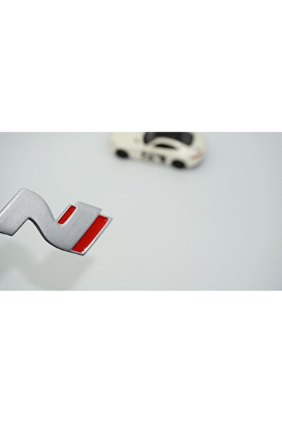 Genel Markalar Hyundai N Line Bagaj 3M 3D Gri Kırmızı Logo Amblem Rozet