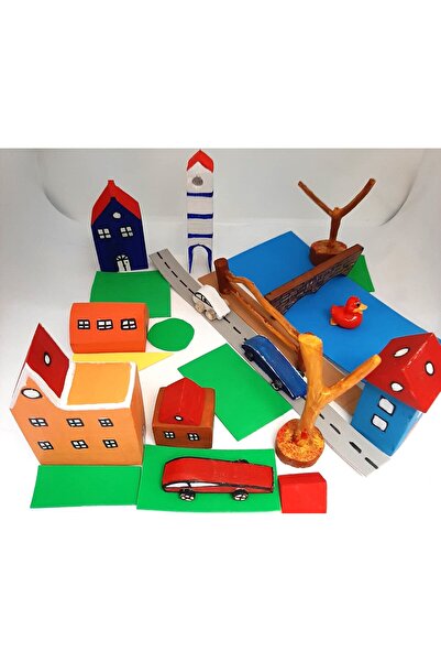 ELSA Oyuncak Ahşap Minyatür Şehir Seti