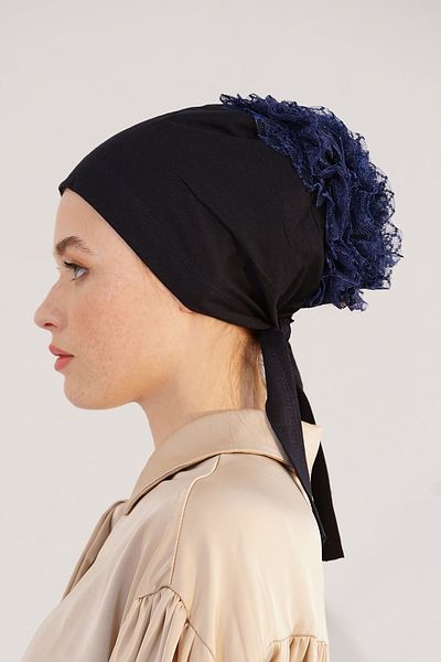 Loryan Bun Bonnet - 100% Cotton Ruffle Stitched Bonnet 4294