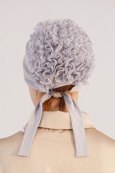 Loryan Bun Bonnet - 100% Cotton Ruffle Stitched Bonnet 4294
