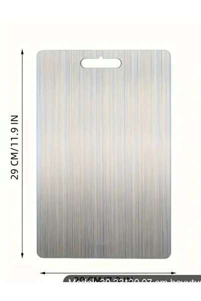 Stainless Art Mutfak Et Sebze Ve Meyve Kesim İçin paslanmaz Çelik Kesme Tahtası