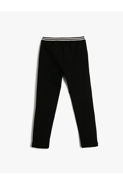 Koton Leggings with Elastic Waist Zipper Detail