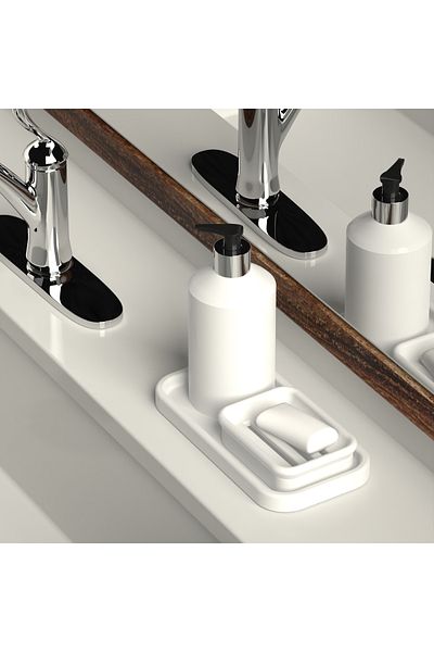 EOCRAFT Granite Accessory Tray - Organizer under Vinegar, Coaster and Oil Pot