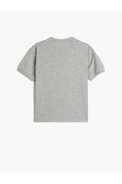 Koton Bedrucktes T-Shirt „Washington City“ – kurze Ärmel mit Rundhalsausschnitt