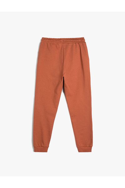 Koton Basic-Jogginghose aus Baumwolle mit Bindegürtel und Taschen