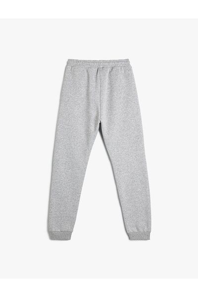 Koton Basic Jogger Sweatpants with Drawstring Pocket Tie Waist