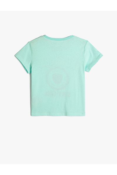 Koton T-Shirt New York Printed Short Sleeve Crew Neck Cotton