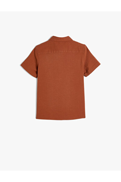 Koton Basic Shirt Short Sleeve Classic Collar Cotton